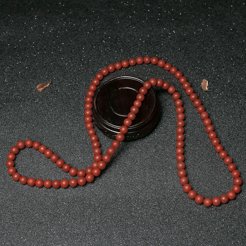 天然南红108佛珠-红掌柜