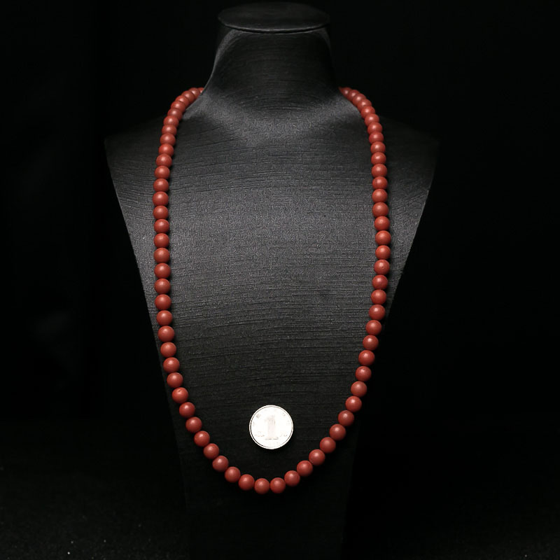 柿子红南红佛珠-红掌柜