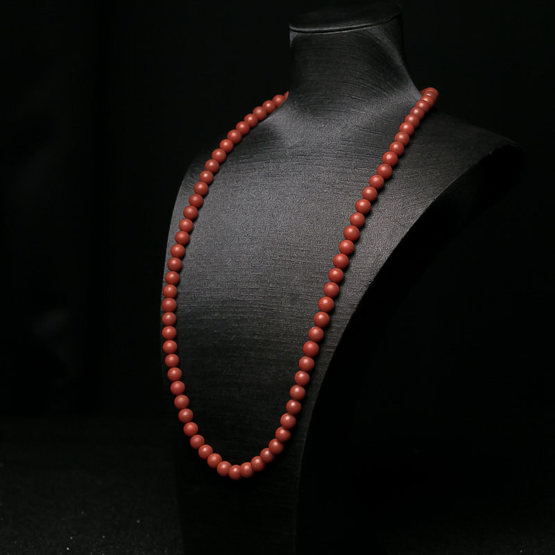 柿子红南红108佛珠-红掌柜