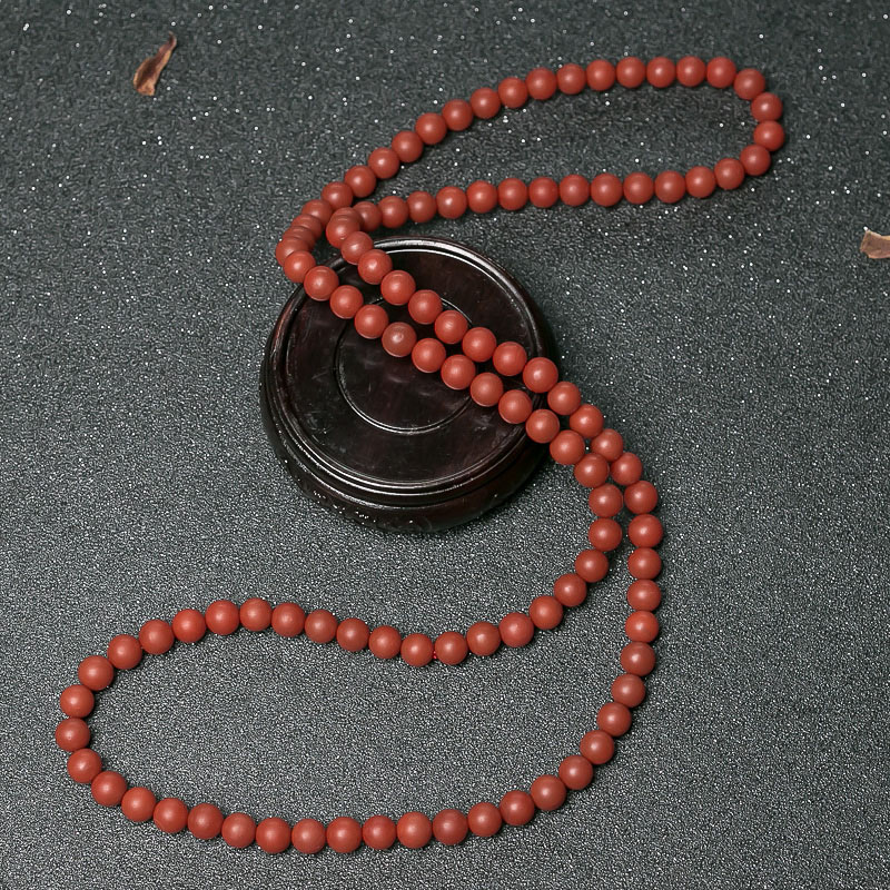 南红108佛珠-红掌柜