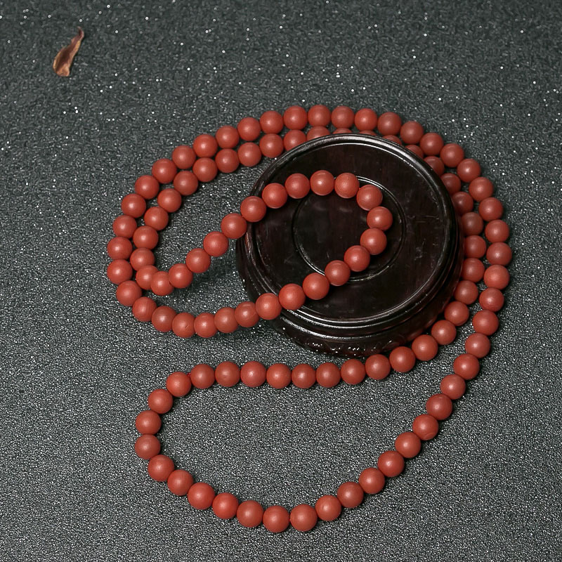 柿子红南红佛珠-红掌柜