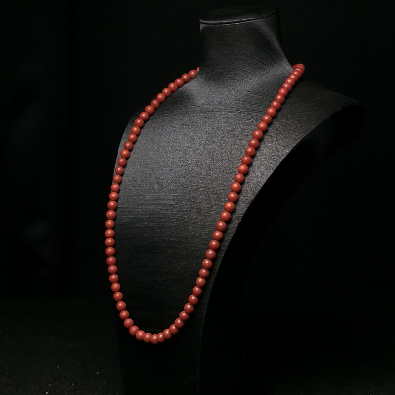 柿子红南红108佛珠-红掌柜