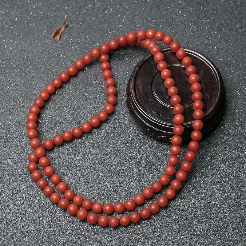 柿子红南红佛珠-红掌柜