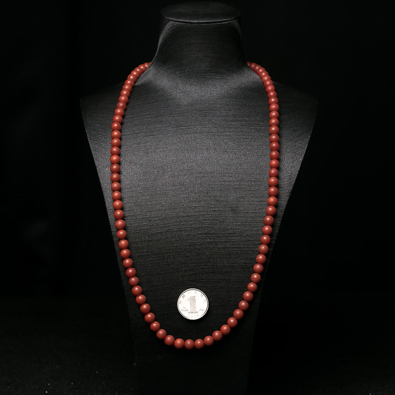 天然南红佛珠-红掌柜