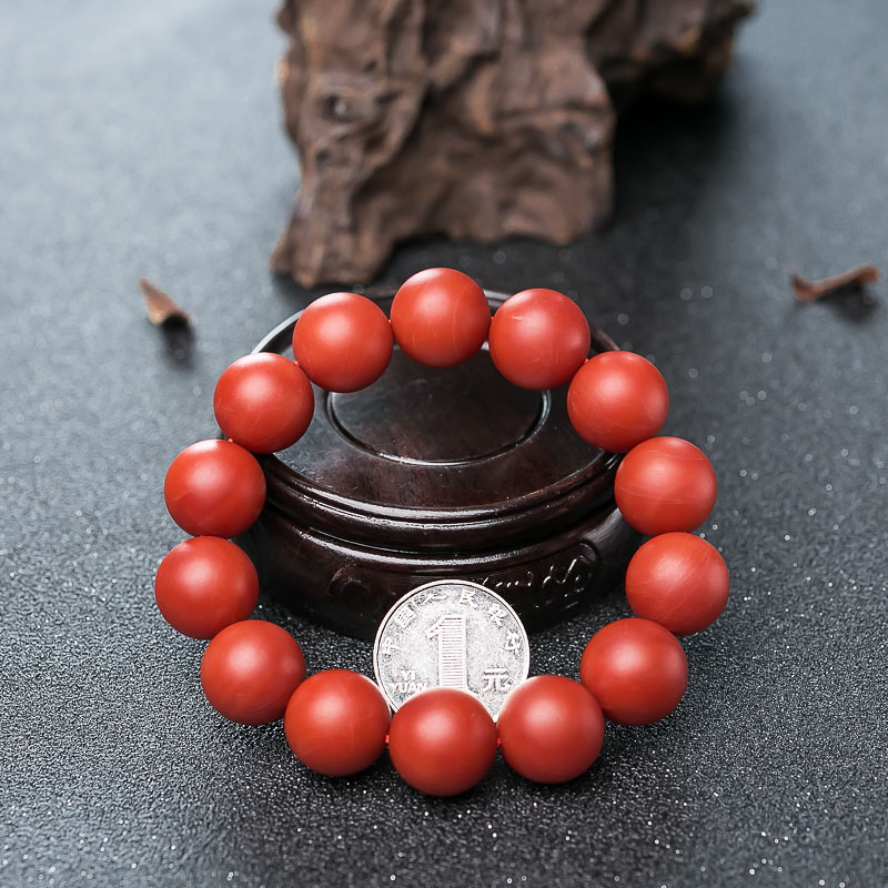 柿子红南红手串-红掌柜