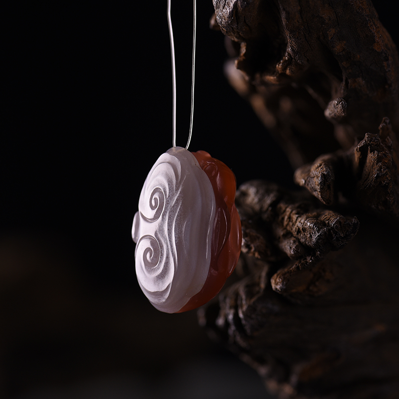 南红卯兔吊坠-红掌柜