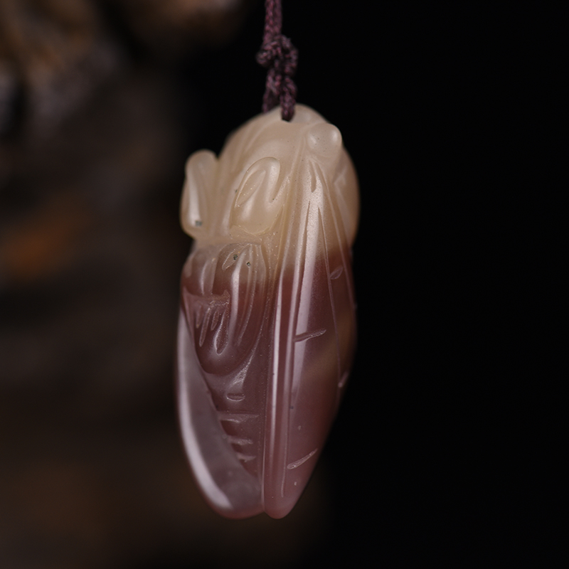 天然玛瑙一鸣惊人吊坠-红掌柜