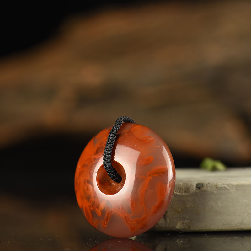 冰飘南红吊坠-红掌柜