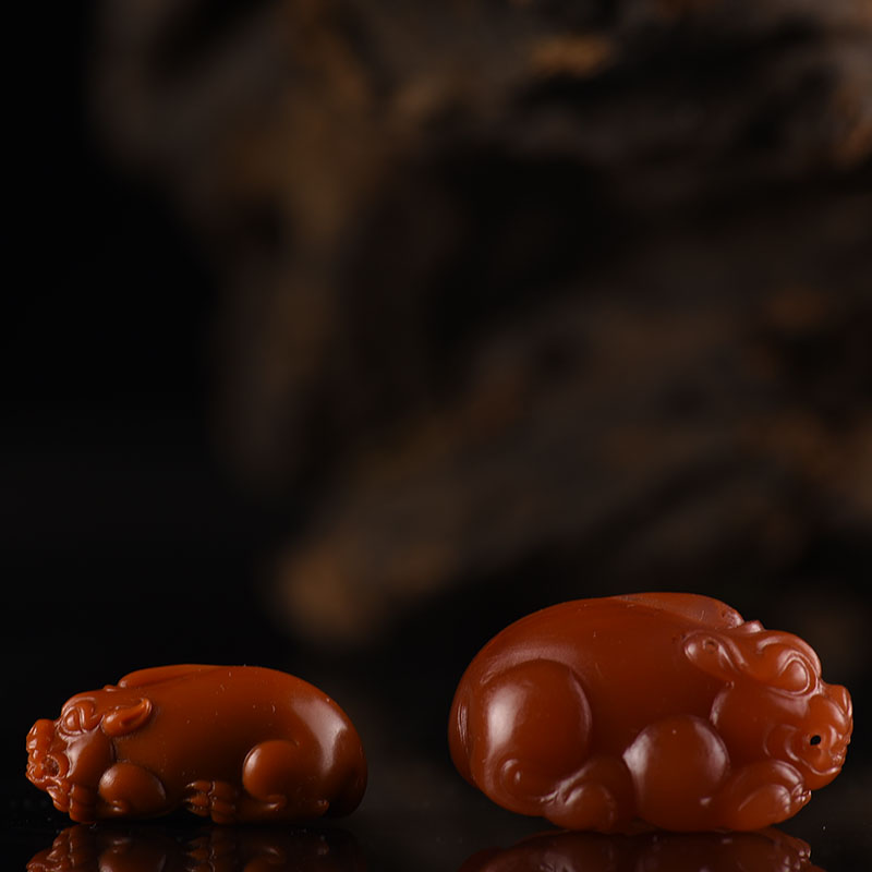 南红貔貅套装-红掌柜