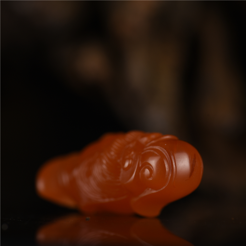 南红观音头-红掌柜