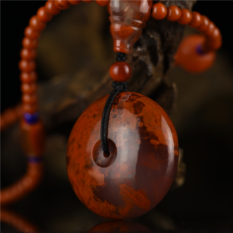 南红平安扣-红掌柜