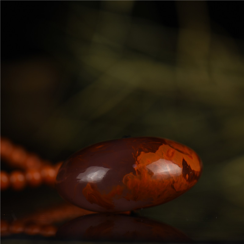 天然南红平安扣-红掌柜