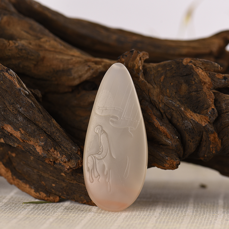 天然南红普度众生吊坠-红掌柜