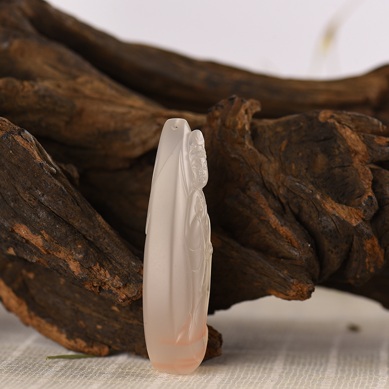 川料南红普度众生吊坠-红掌柜