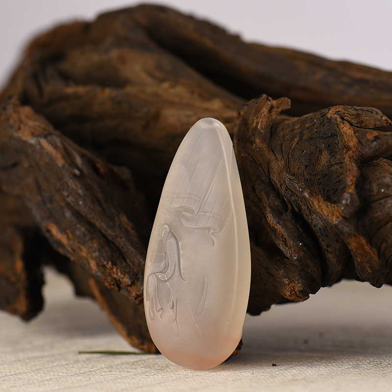 天然南红普度众生吊坠-红掌柜