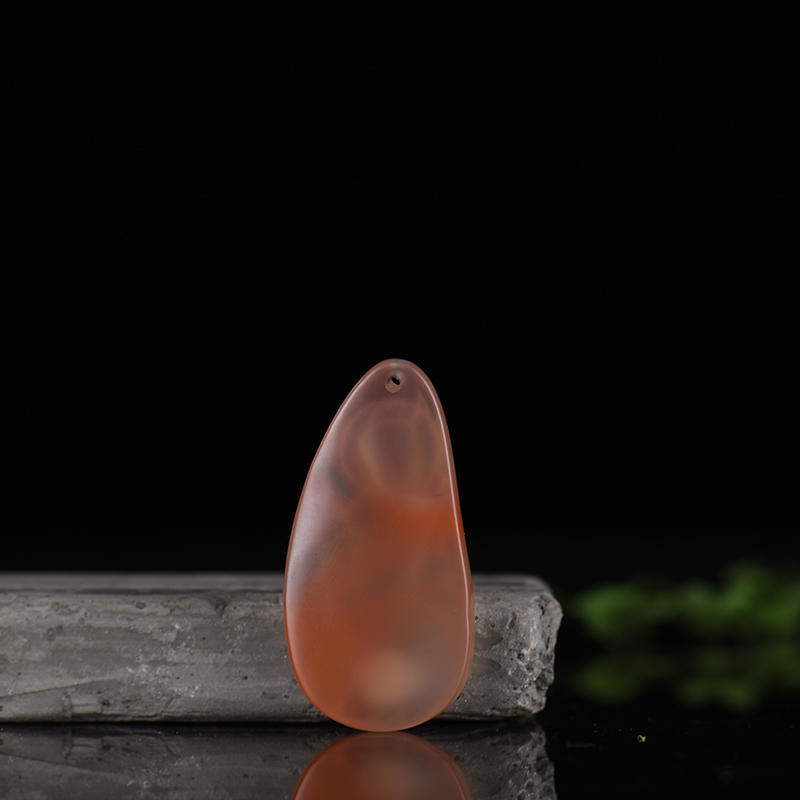 保山南红水月观音吊坠-红掌柜