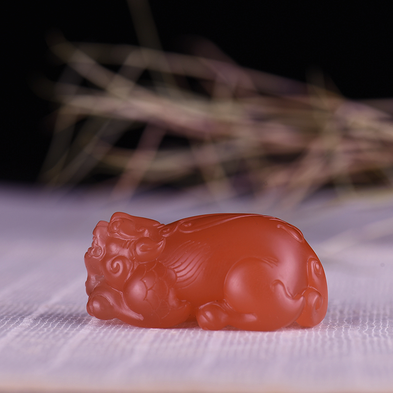 南红貔貅吊坠-红掌柜