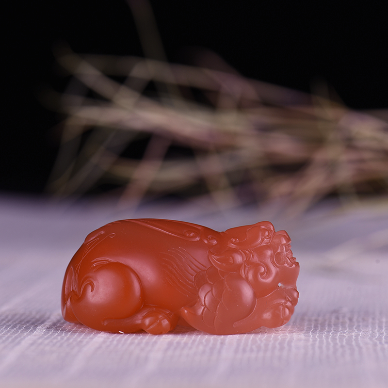 冰红南红吊坠-红掌柜