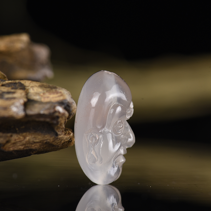 四川天然冰料南红配饰-红掌柜