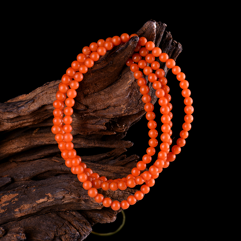 南红多圈手串-红掌柜