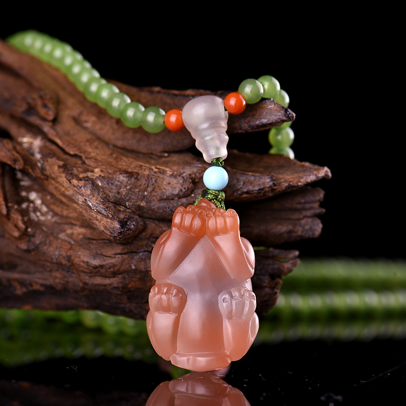 南红貔貅项链-红掌柜