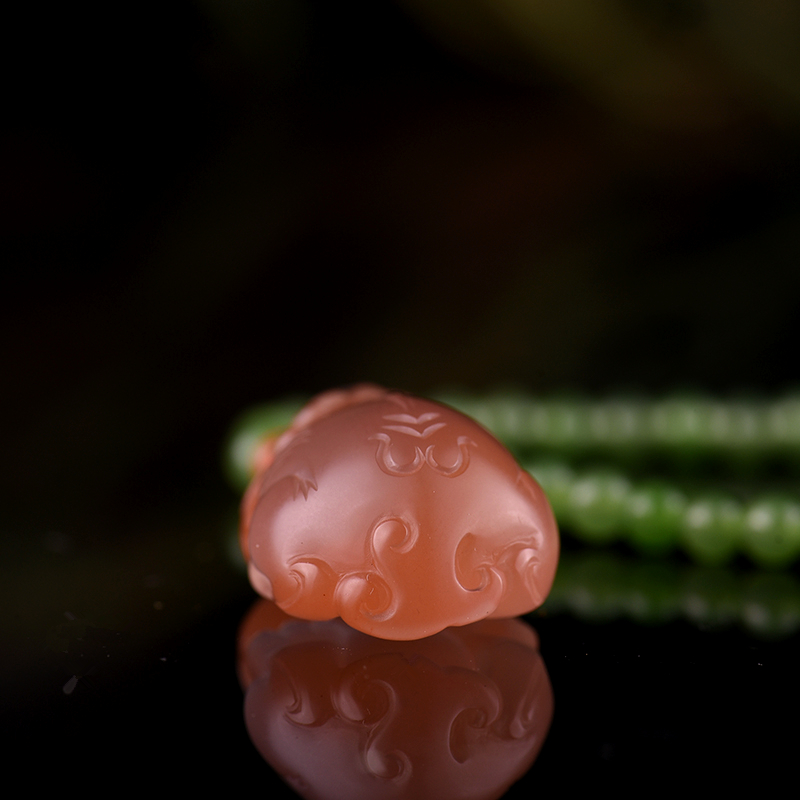 樱桃红南红貔貅吊坠-红掌柜