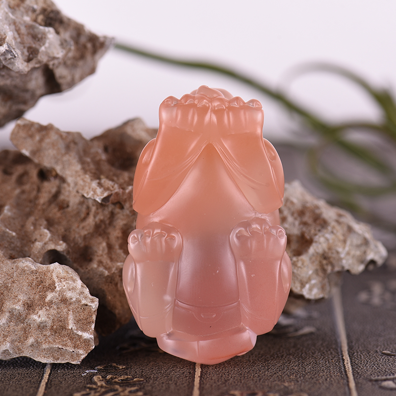 冰红南红貔貅-红掌柜