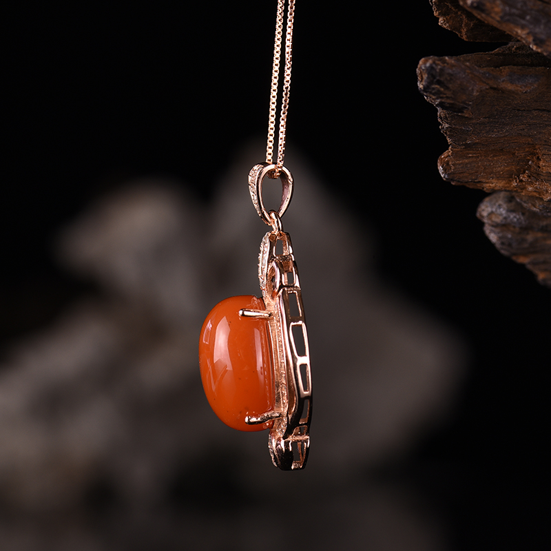 南红吊坠-红掌柜