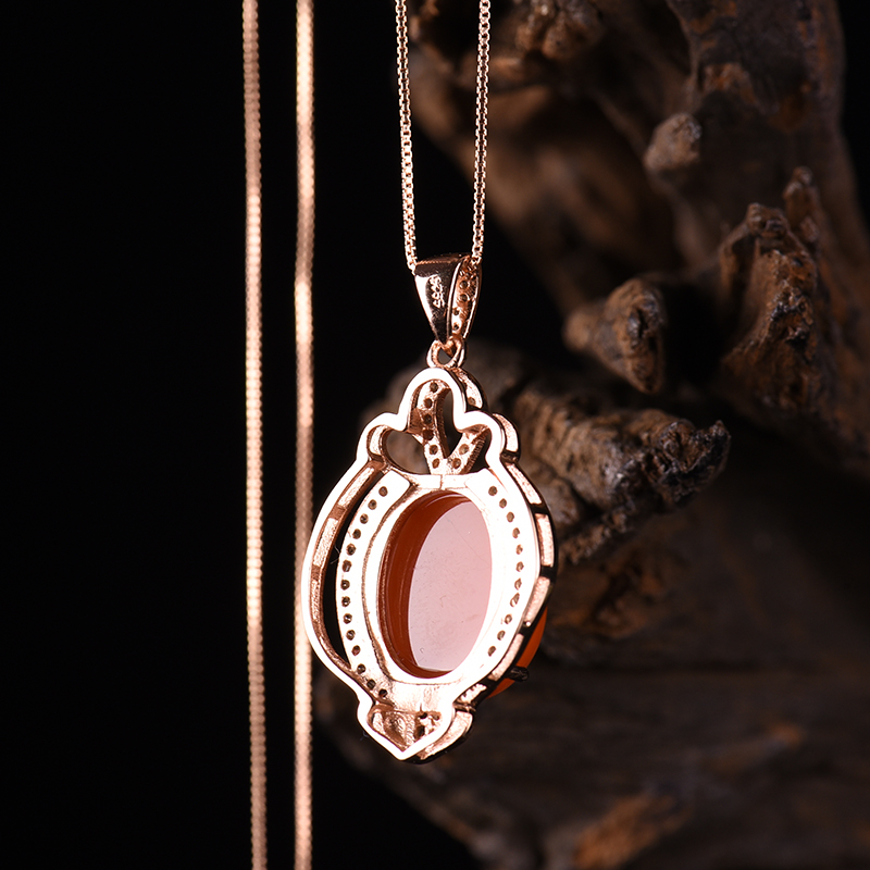 川料南红吊坠-红掌柜