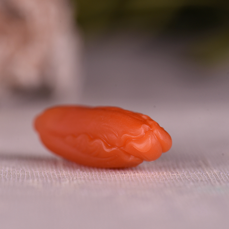 樱桃红南红摆财吊坠-红掌柜