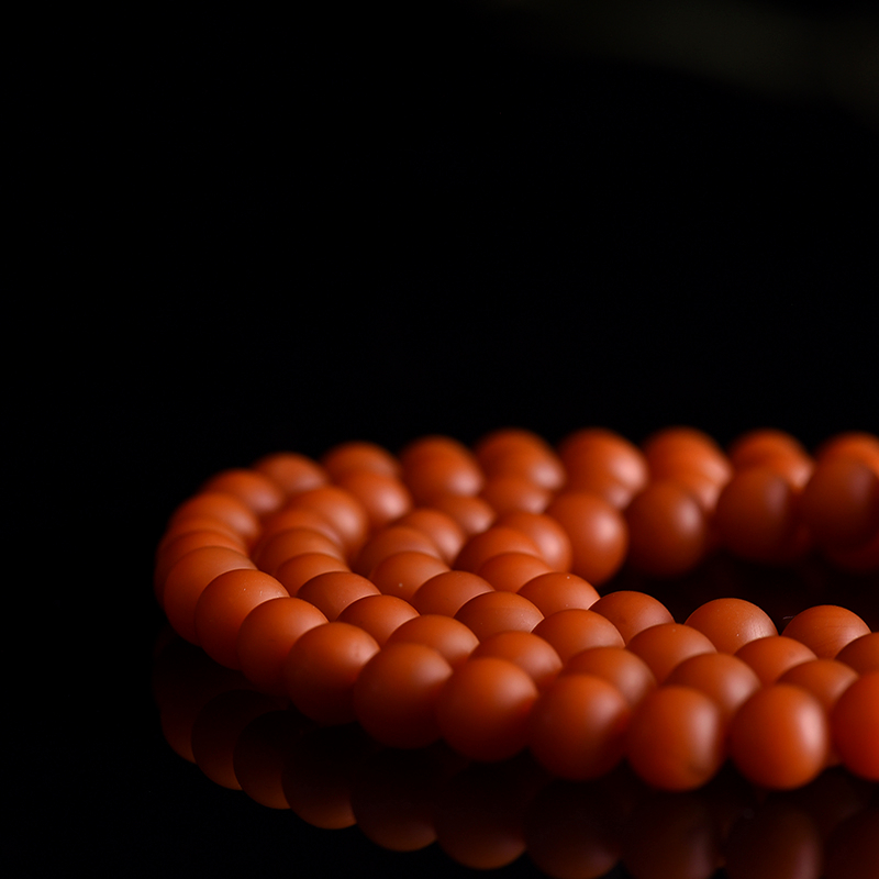 南红108佛珠-红掌柜