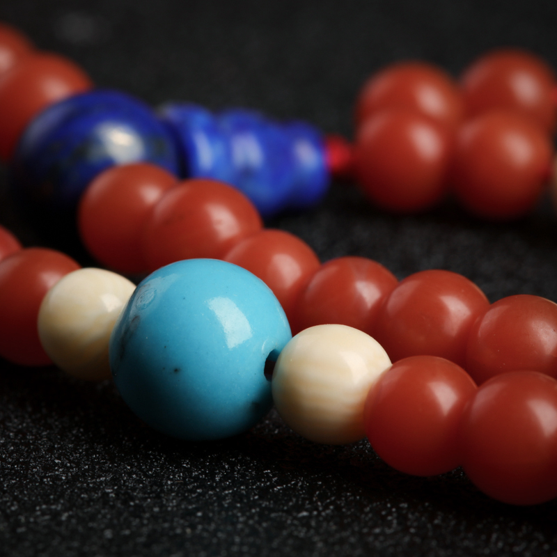 5mm南红108佛珠-红掌柜