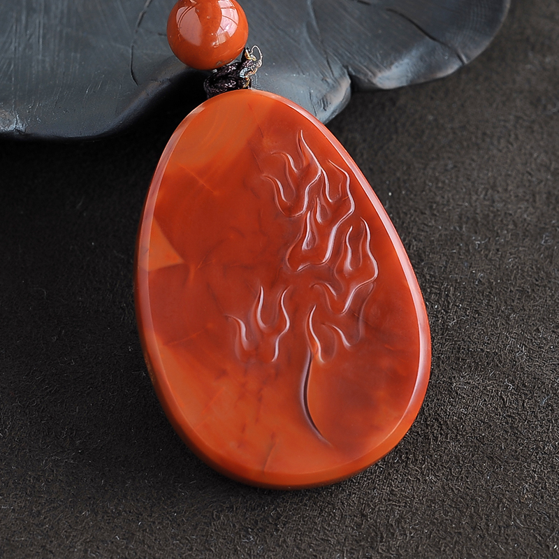 苏工凤凰南红挂件-红掌柜