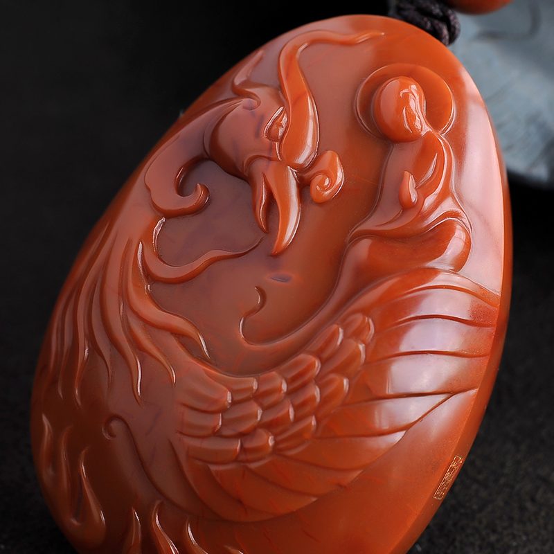 南红玛瑙吊坠-红掌柜