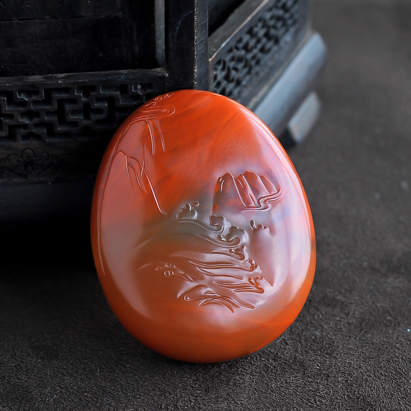 联合料南红挂件-红掌柜