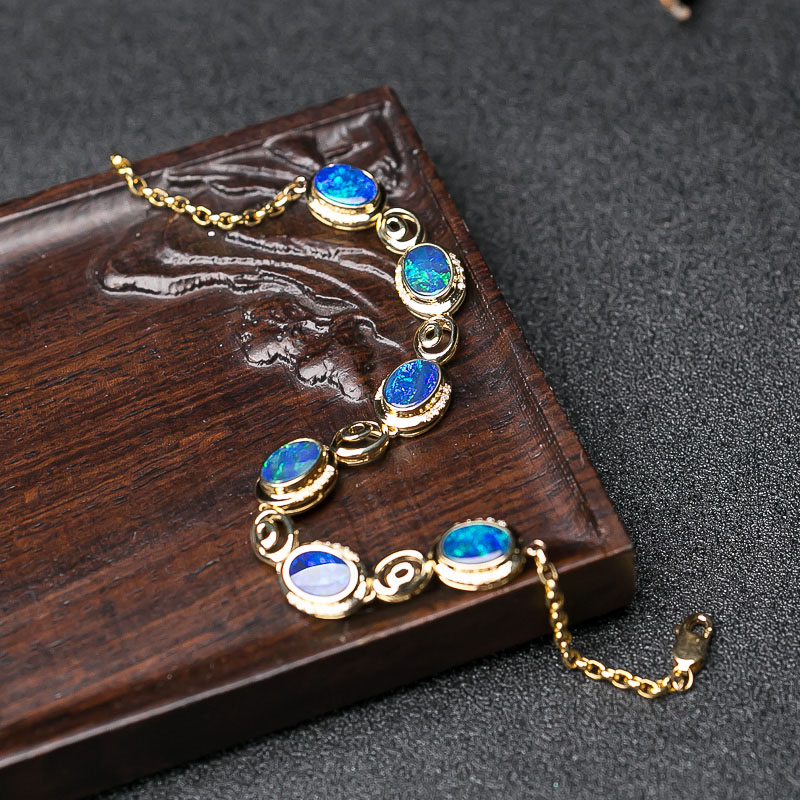 18K欧泊手链-红掌柜