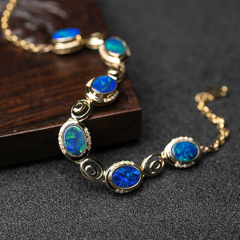 18K欧泊手链-红掌柜