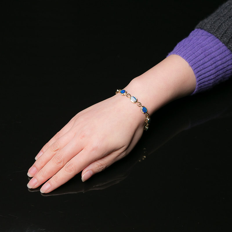 天然欧泊手链-红掌柜