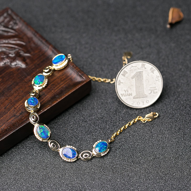 18K欧泊手链-红掌柜