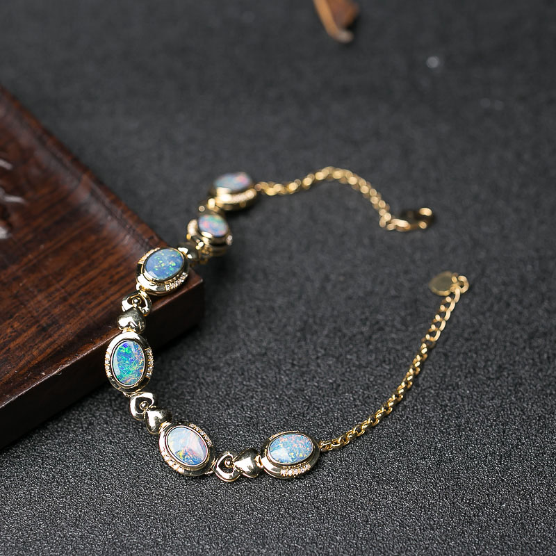 18K欧泊手链-红掌柜