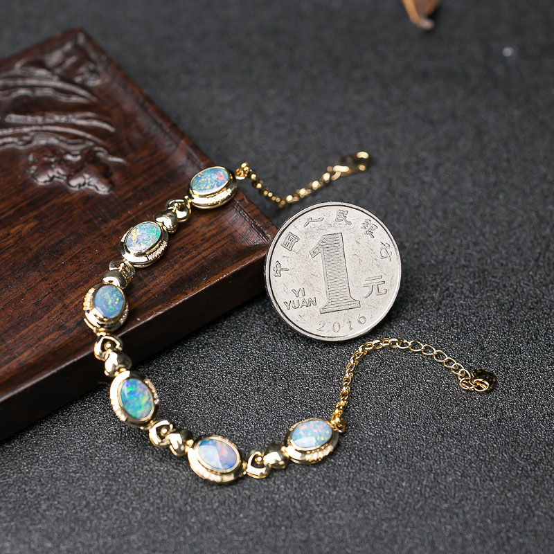 18K欧泊手链-红掌柜