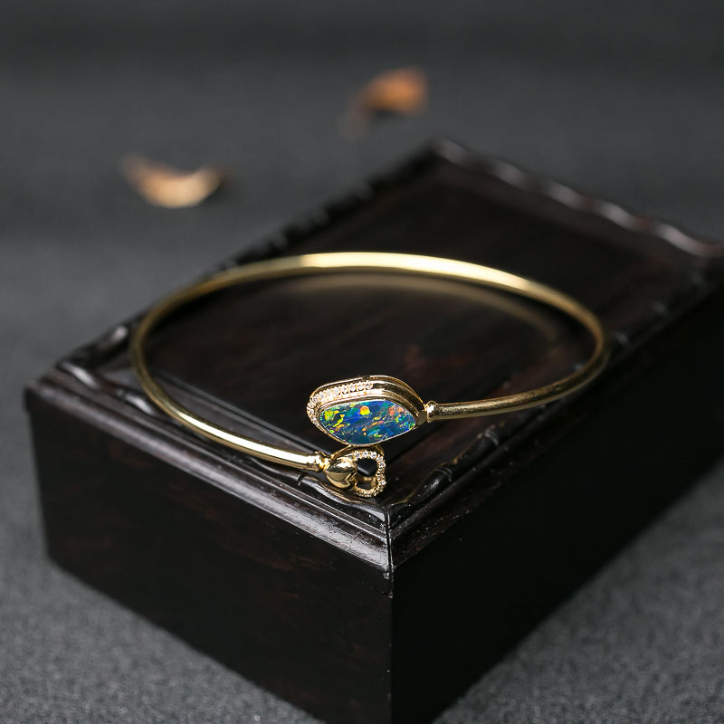 58mm18K欧泊手镯-红掌柜