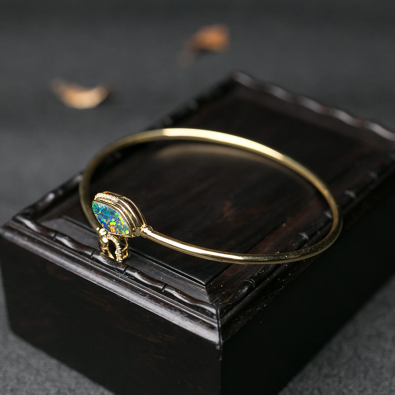 18K欧泊手镯-红掌柜