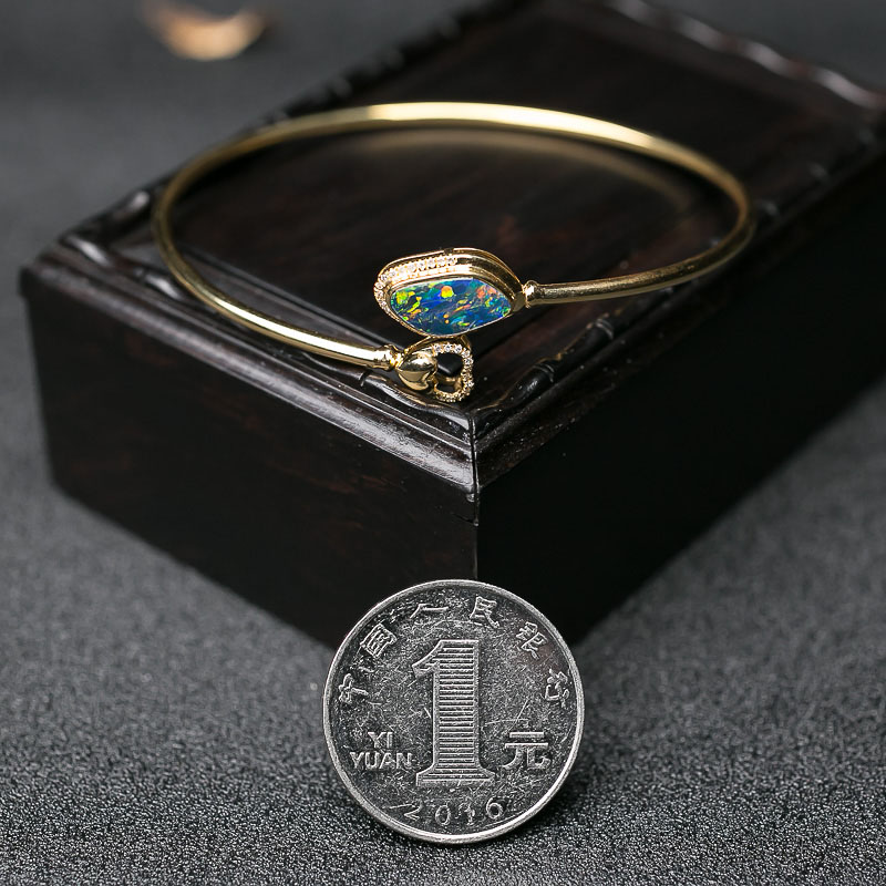 18K欧泊手镯-红掌柜