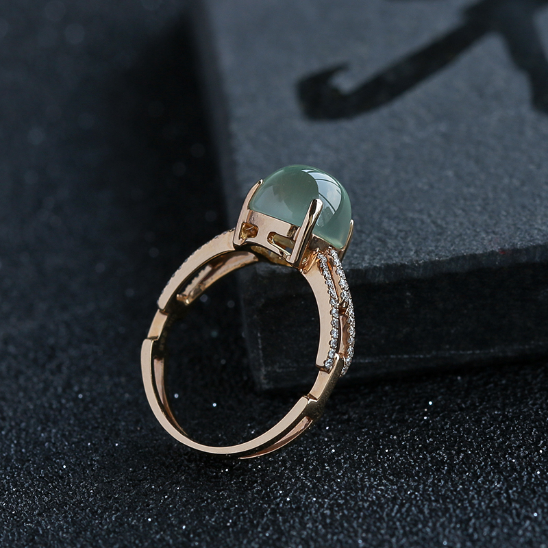 葡萄石戒指-红掌柜珠宝