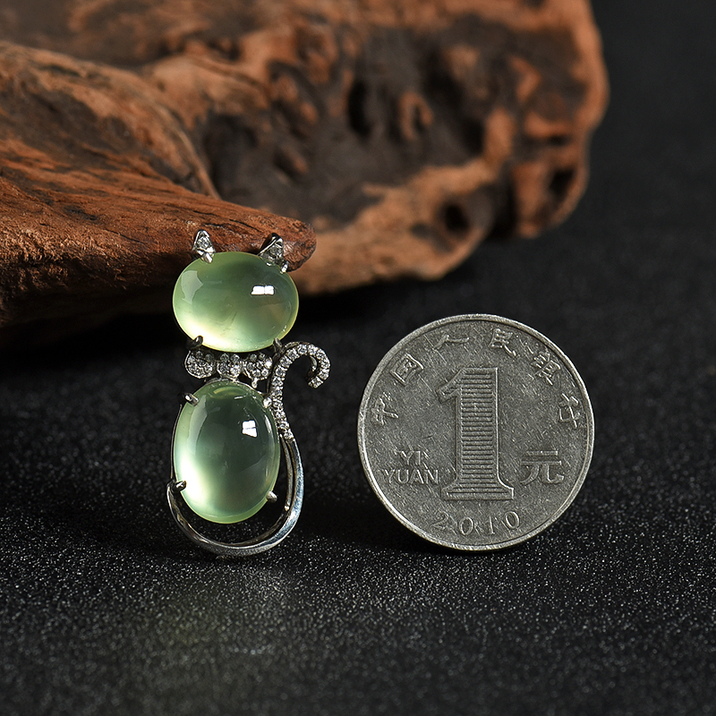 葡萄石吊坠-红掌柜