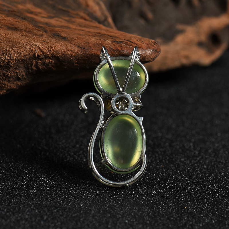 天然葡萄石吊坠-红掌柜