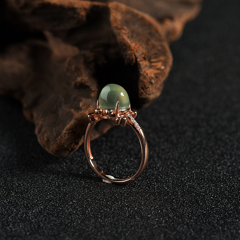 银镶俄罗斯葡萄石戒指-红掌柜