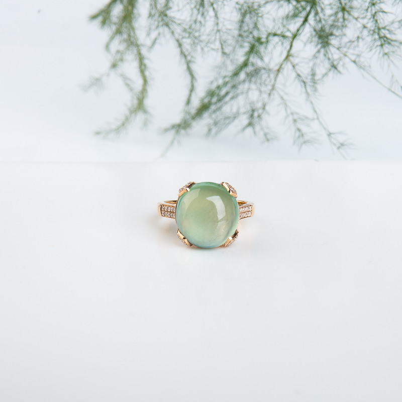 18K葡萄石戒指-红掌柜