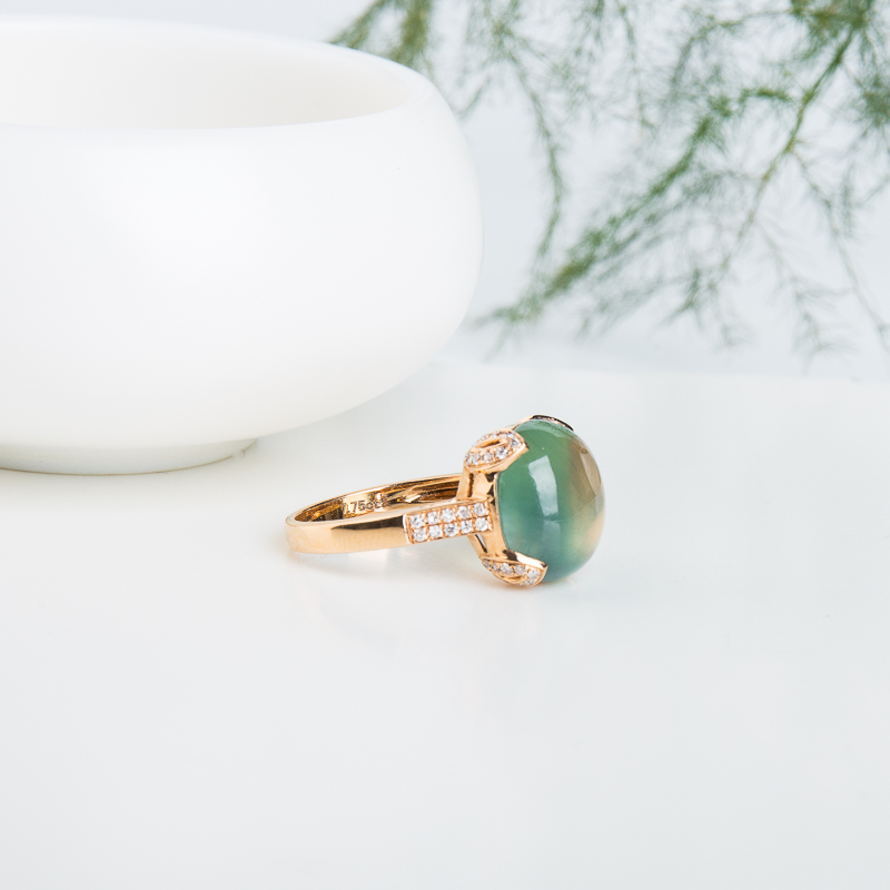 葡萄石戒指-红掌柜